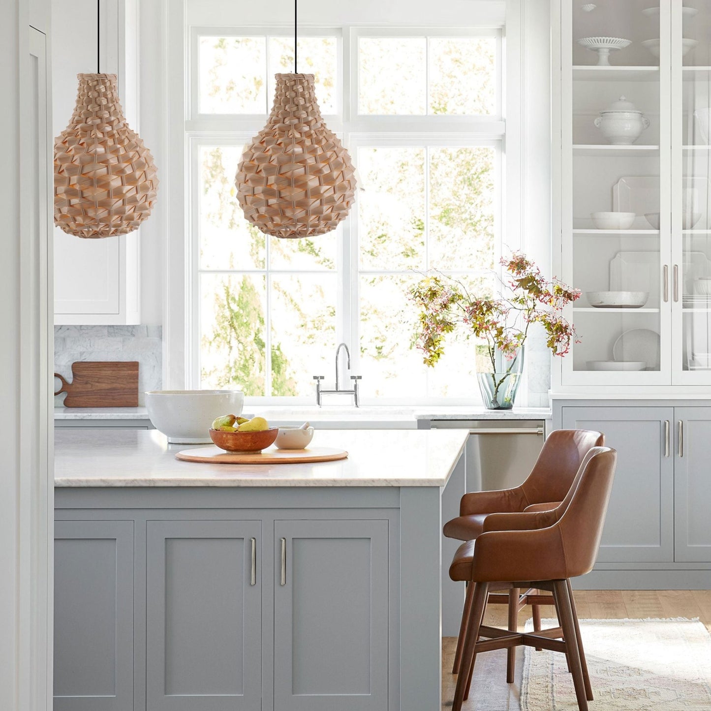 Lightsin Bamboo Hand - Weaving Pendant Light Natural Art Lighting Fixture - House Comfort