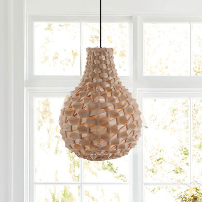 Lightsin Bamboo Hand - Weaving Pendant Light Natural Art Lighting Fixture - House Comfort