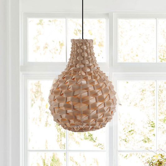 Lightsin Bamboo Hand - Weaving Pendant Light Natural Art Lighting Fixture - House Comfort