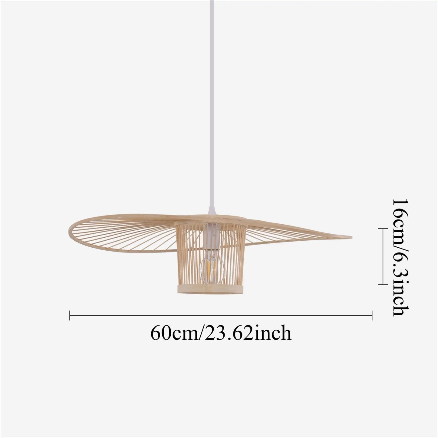 Lightsin Bamboo Pendant Light for Organic Elegance and Warmth - House Comfort
