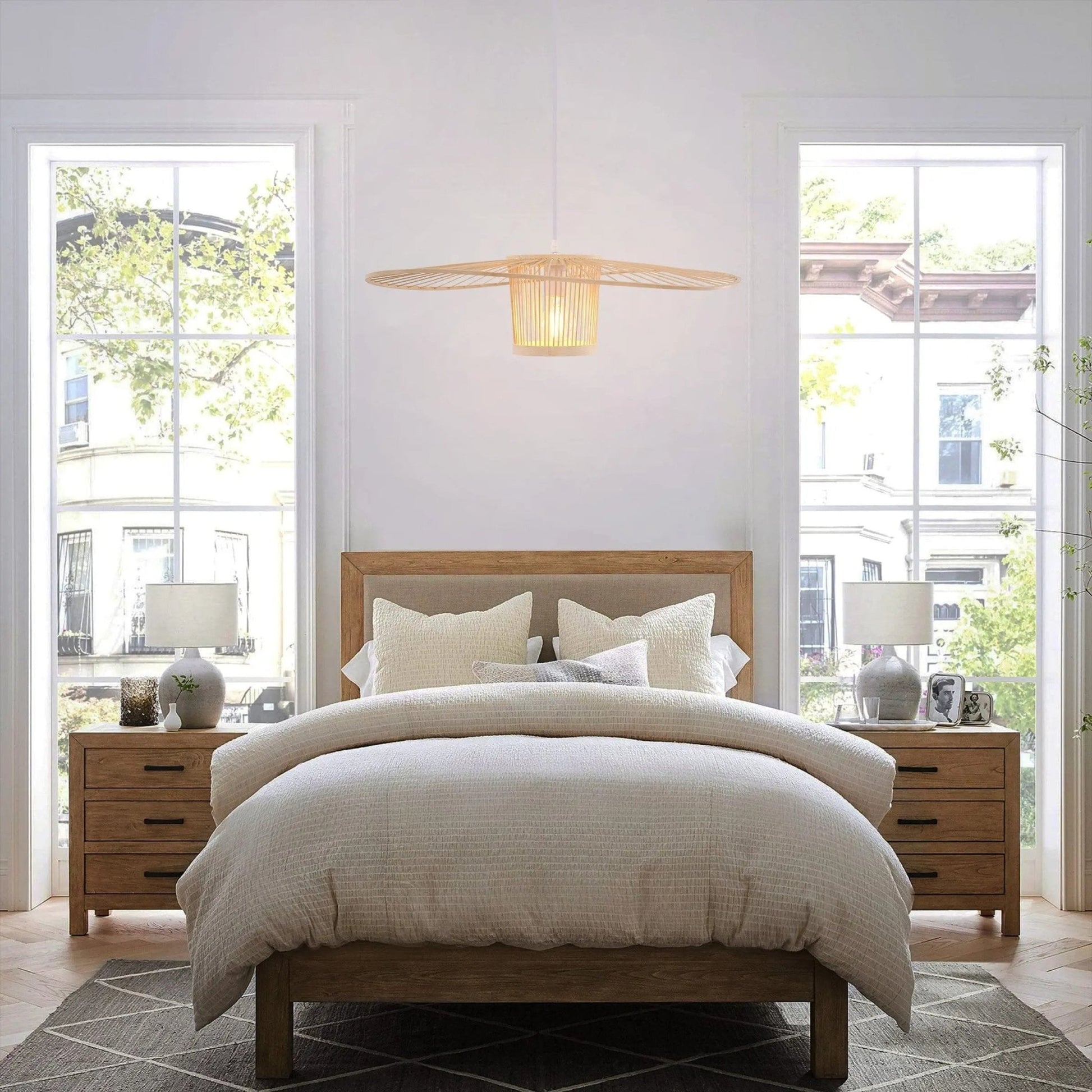 Lightsin Bamboo Pendant Light for Organic Elegance and Warmth - House Comfort