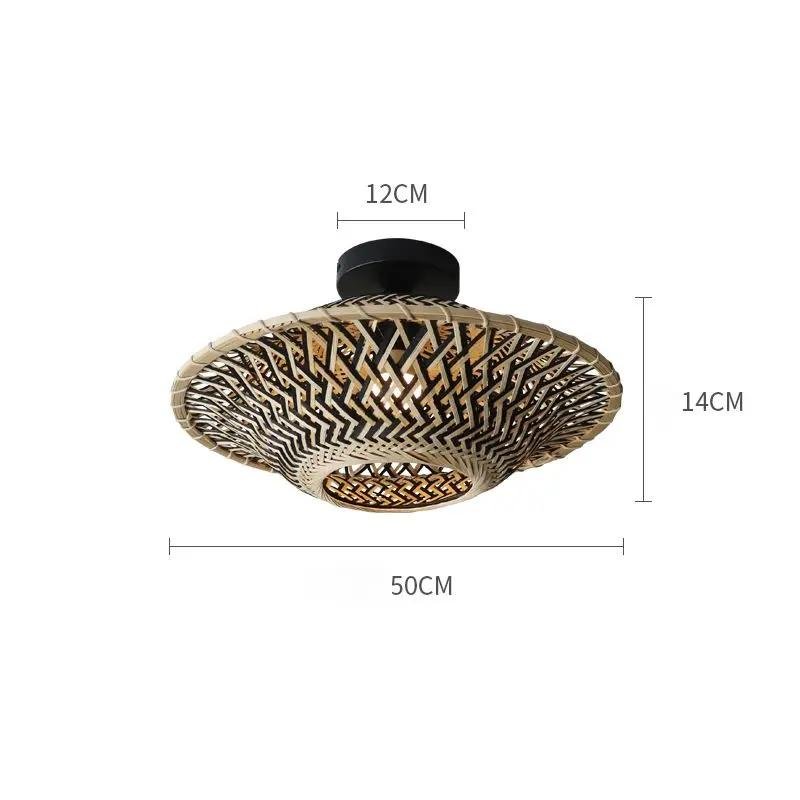Lightsin Bamboo Radiance Handwoven LED Ceiling Light - House Comfort