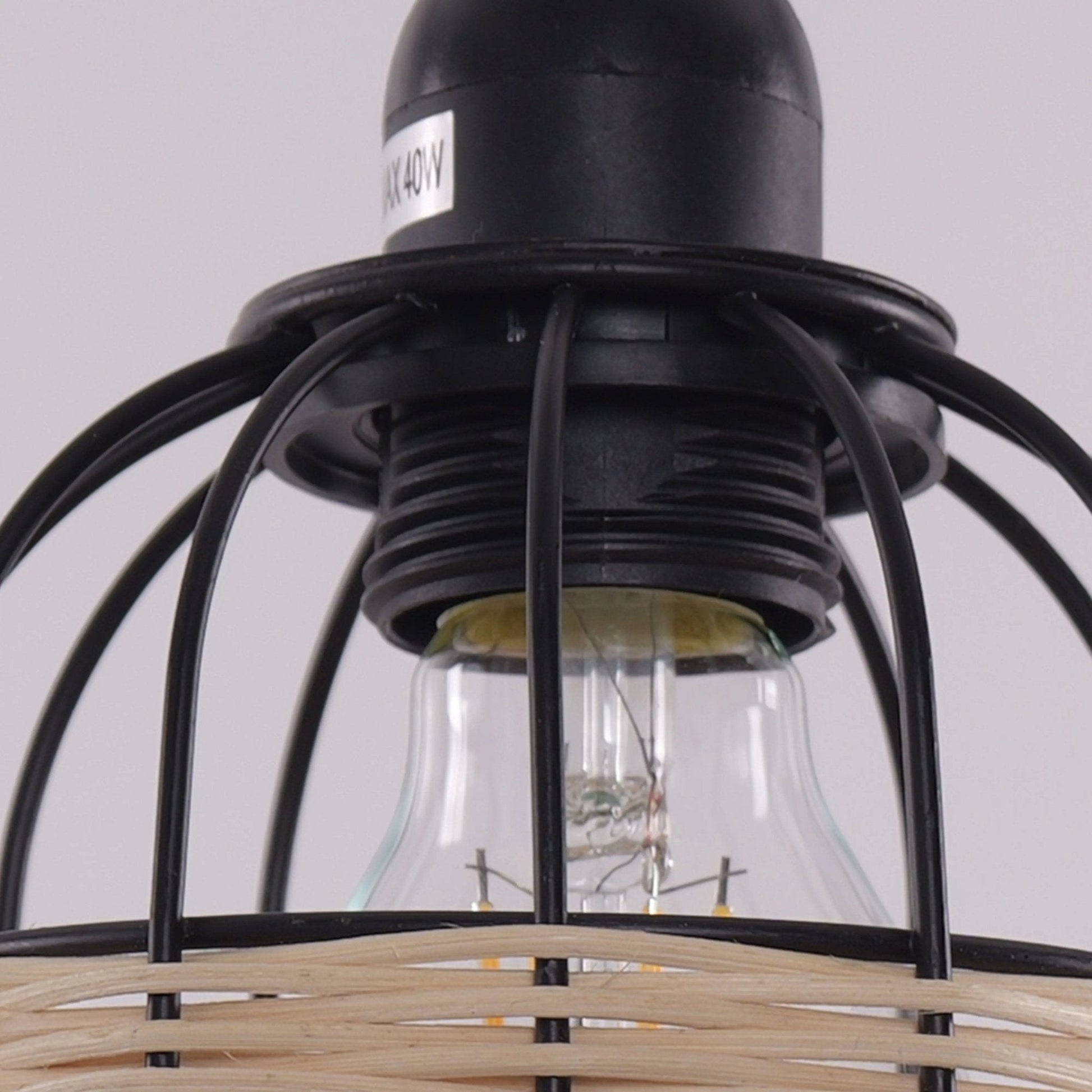 Lightsin Basket - Inspired Bar Pendant Light Natural Rattan Pendant Lighting - House Comfort
