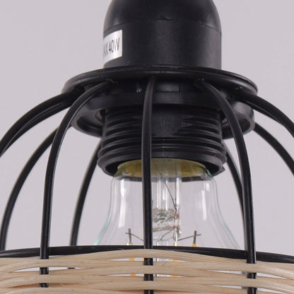 Lightsin Basket - Inspired Bar Pendant Light Natural Rattan Pendant Lighting - House Comfort