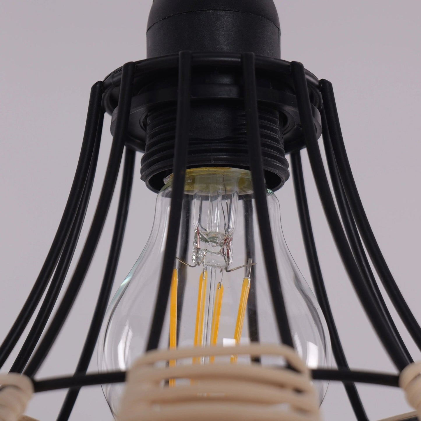 Lightsin Basketweave Rattan Pendant Light for Cozy Earthy Elegance - House Comfort