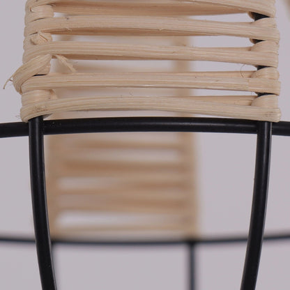Lightsin Basketweave Rattan Pendant Light for Cozy Earthy Elegance - House Comfort