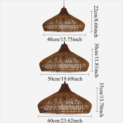 Lightsin Bell - Shaped Handcrafted Bamboo Kitchen Pendant Lighting - House Comfort