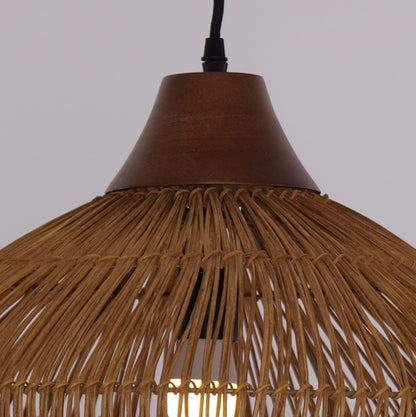 Lightsin Bell - Shaped Handcrafted Bamboo Kitchen Pendant Lighting - House Comfort