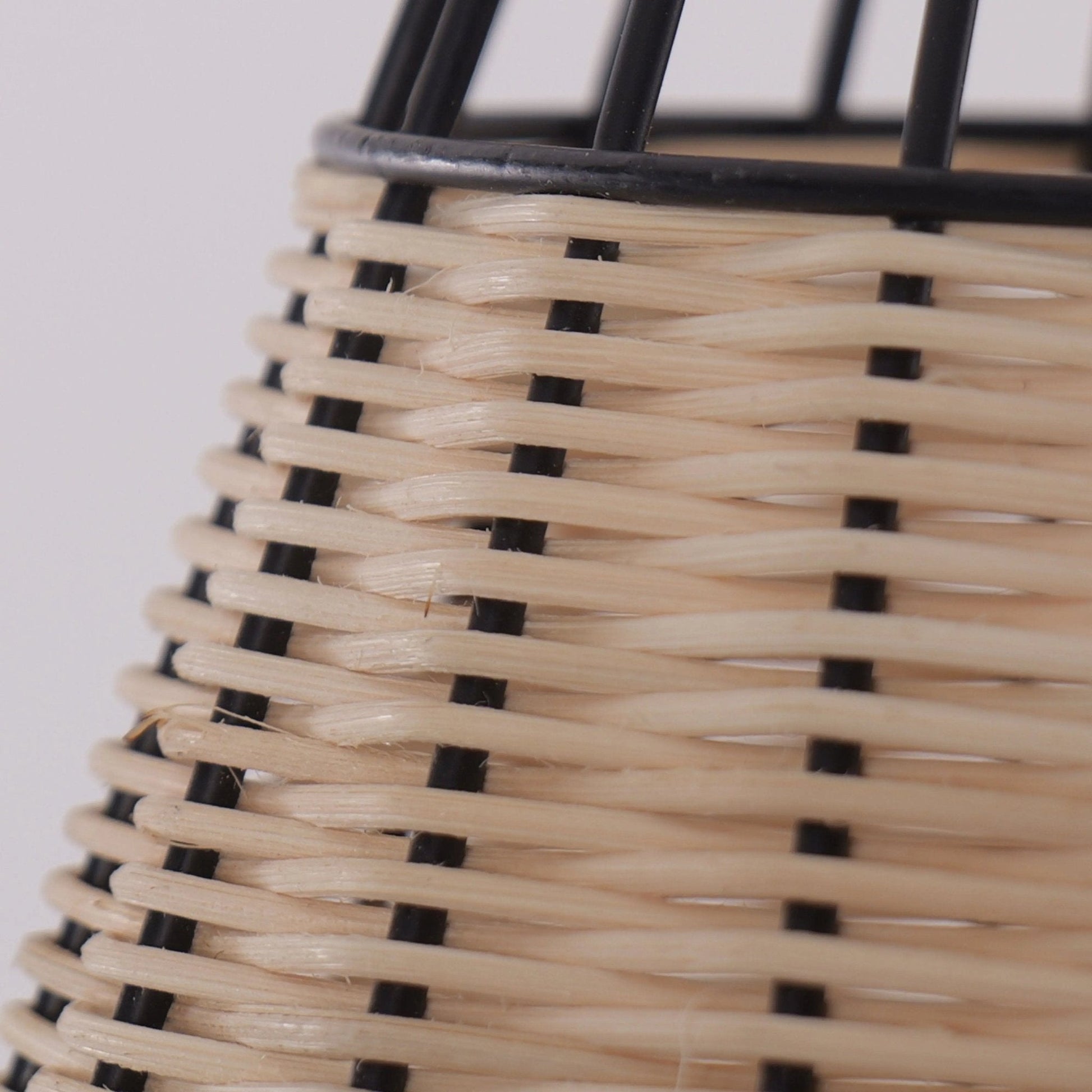 Lightsin Bell - Shaped Rattan Pendant Light for Timeless Rustic Elegance - House Comfort