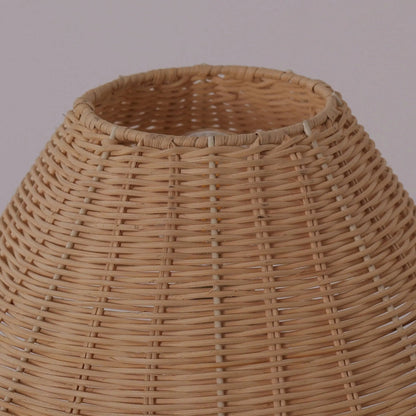 Lightsin Bohemian Rattan Table Lamp Handcrafted Natural Lighting - House Comfort