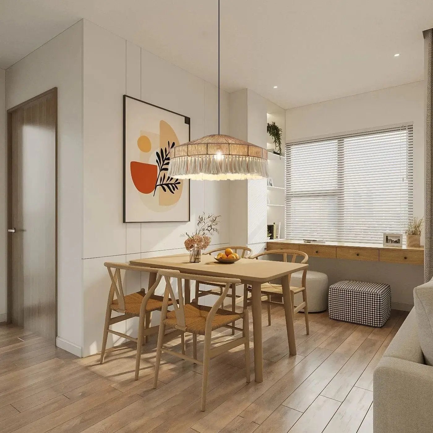 Lightsin Bohemian Style Handcrafted Woven Hemp Rope Hanging Pendant Lights - House Comfort