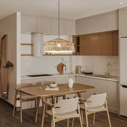 Lightsin Bohemian Style Handcrafted Woven Hemp Rope Hanging Pendant Lights - House Comfort