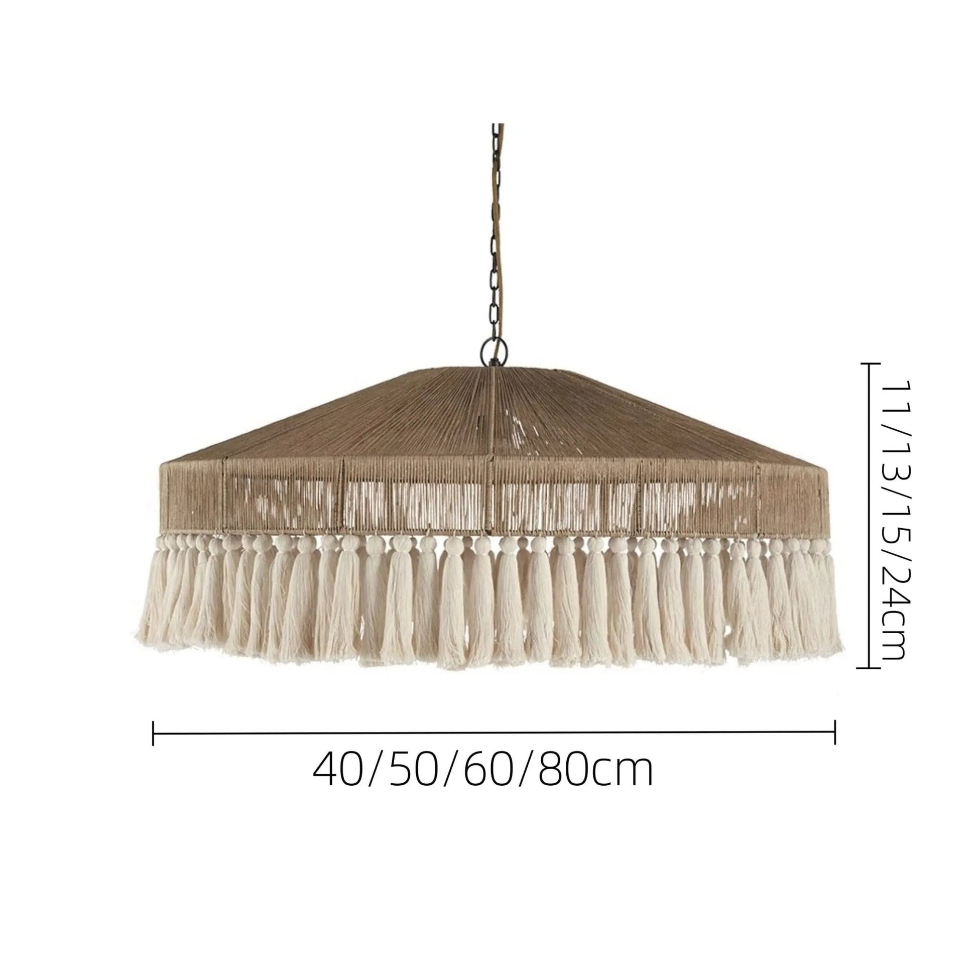 Lightsin Bohemian Style Handcrafted Woven Hemp Rope Hanging Pendant Lights - House Comfort