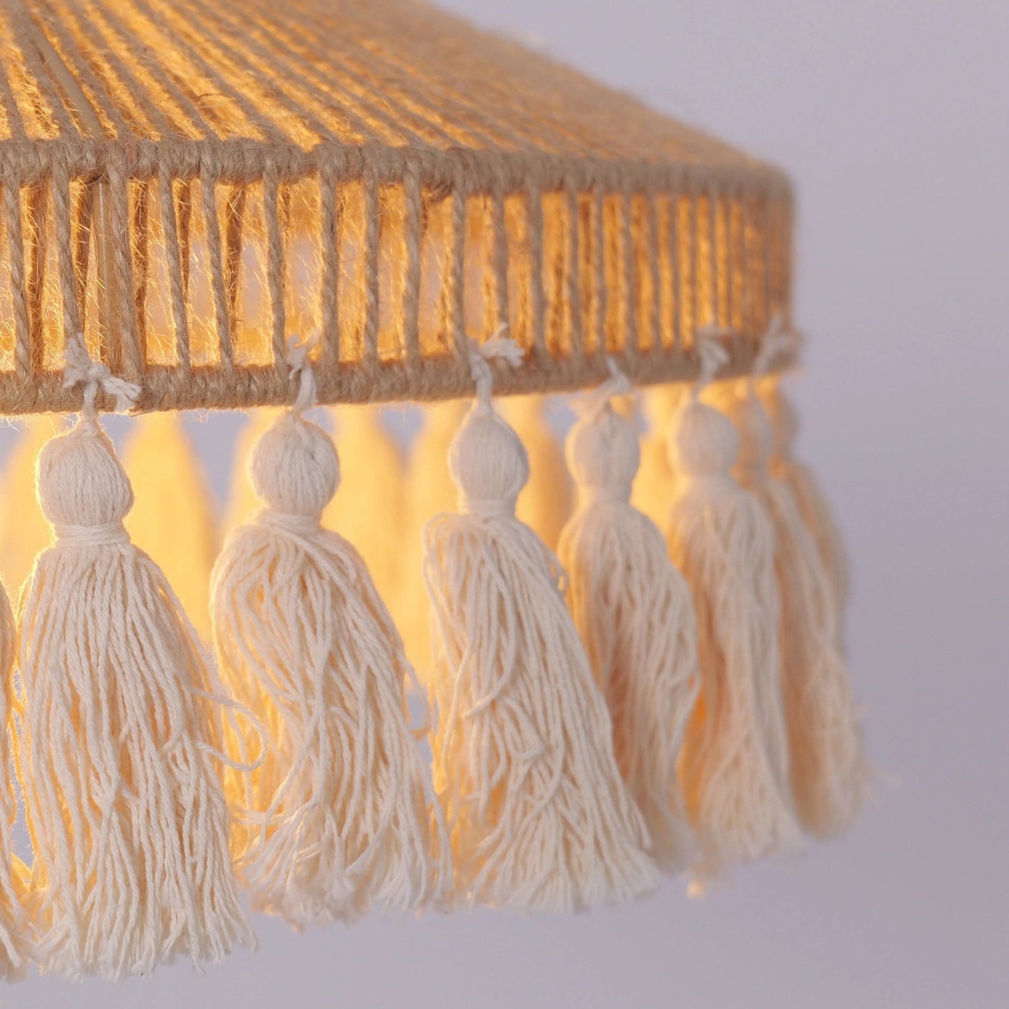 Lightsin Bohemian Style Handcrafted Woven Hemp Rope Hanging Pendant Lights - House Comfort