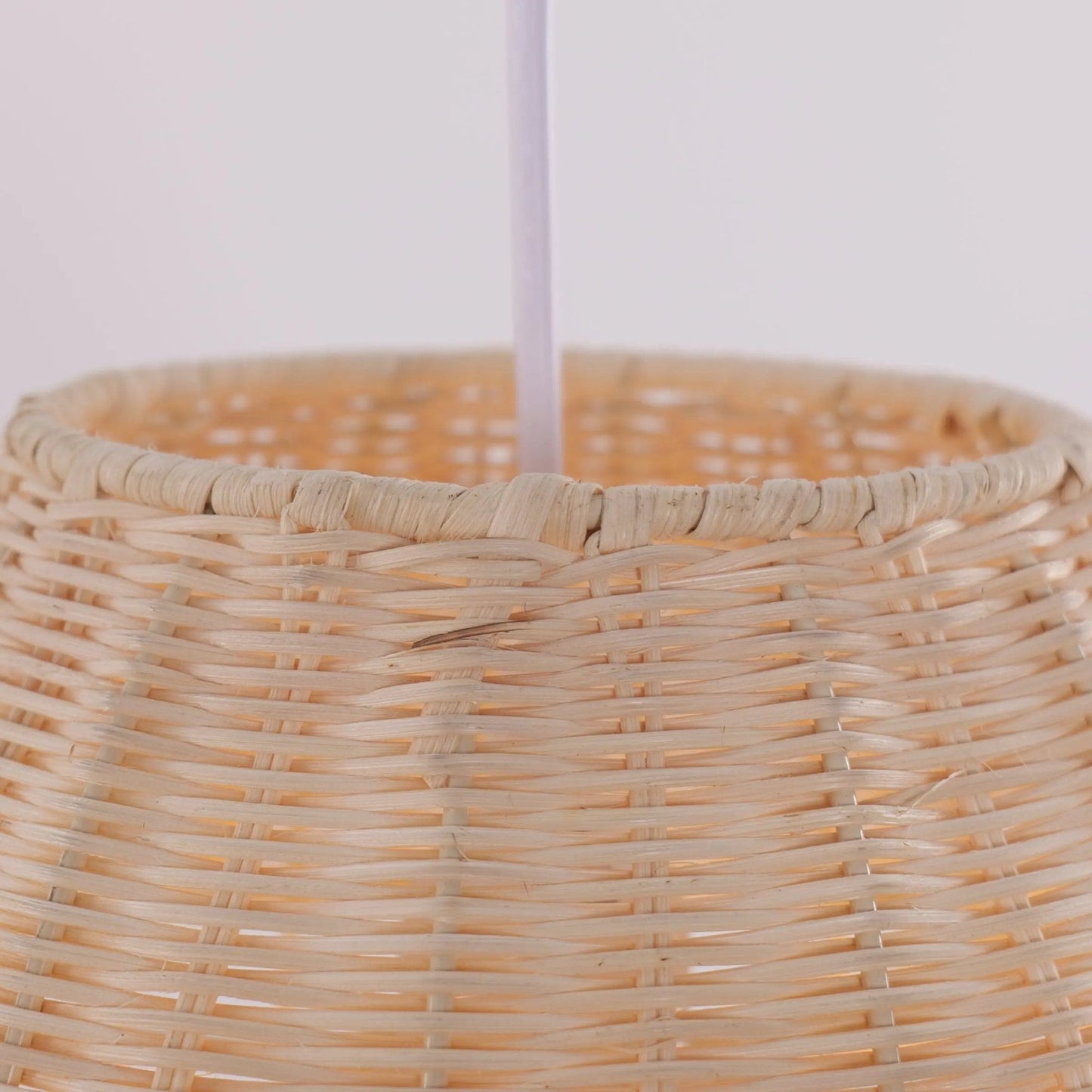 Lightsin Boho - Chic Handwoven Elongated Oval Rattan Pendant Light - House Comfort