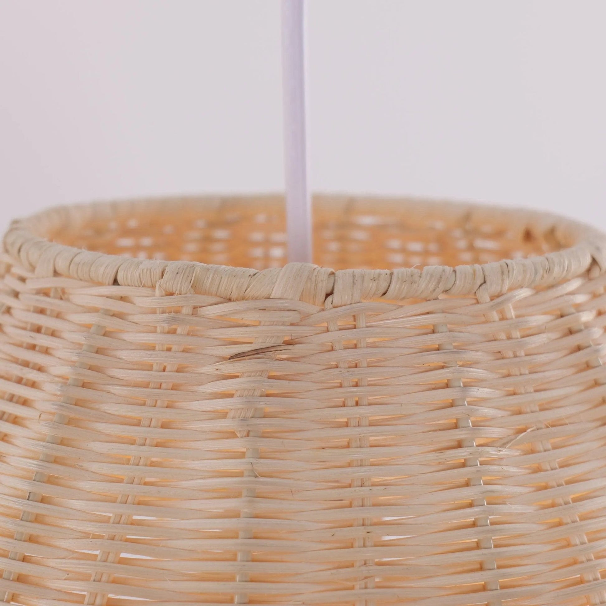 Lightsin Boho - Chic Handwoven Elongated Oval Rattan Pendant Light - House Comfort