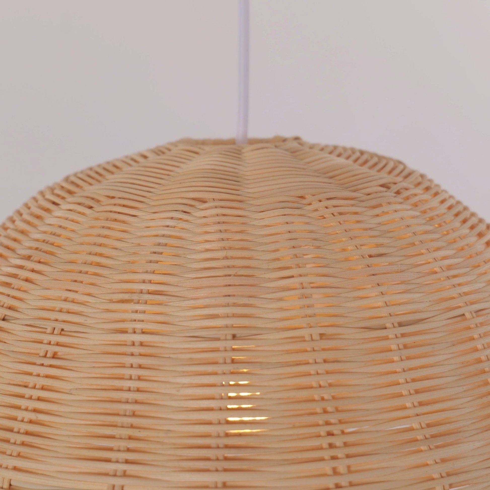Lightsin Boho Half Sphere Rattan Pendant Light - House Comfort