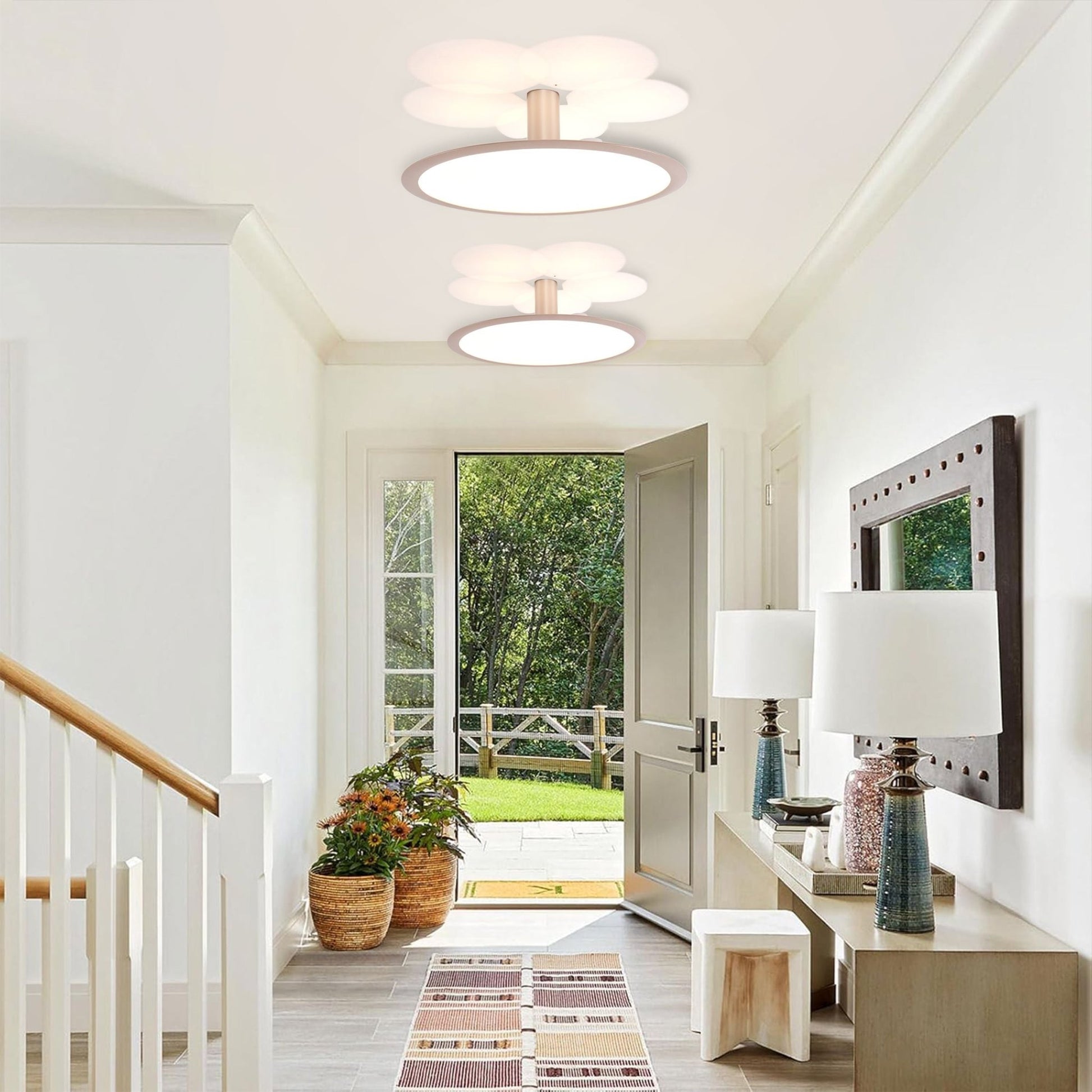 Lightsin Brushed Rose Gold Aluminum Pendant Light with Stepless Dimming - House Comfort