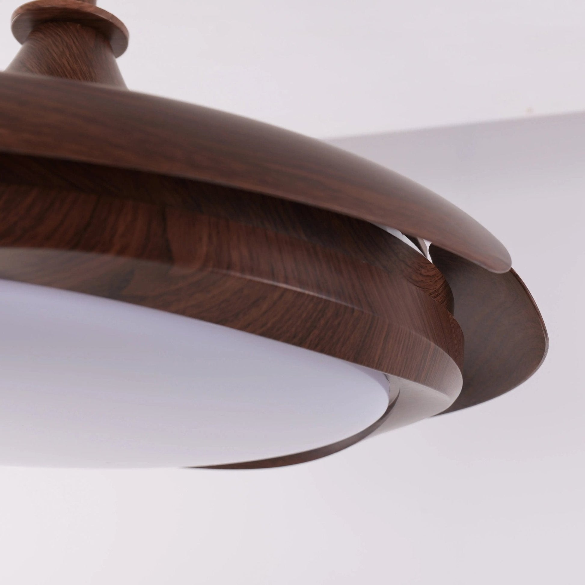 Lightsin Ceiling Fan with Light Copper Halo and Sleek Acrylic Design - House Comfort