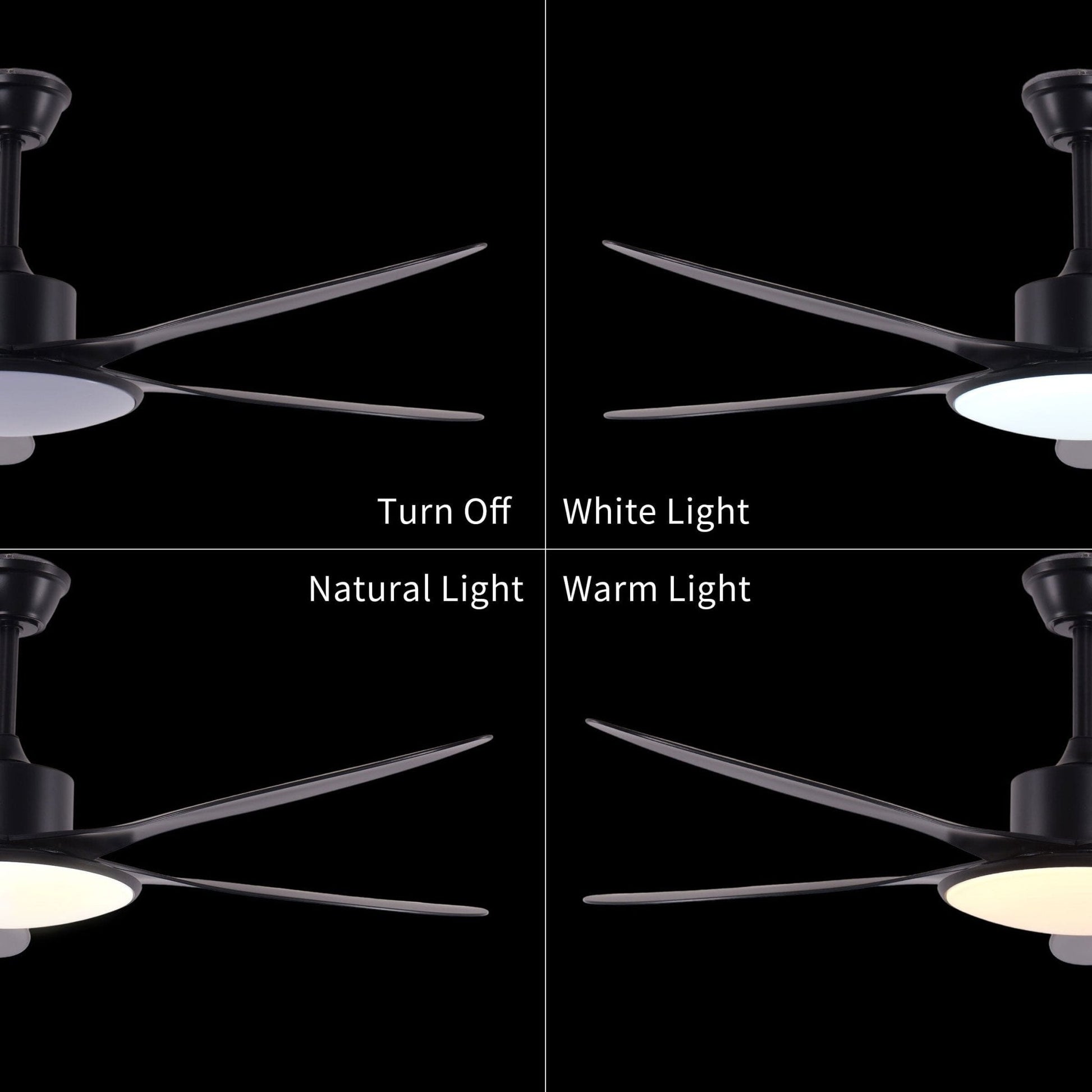 Lightsin Ceiling Fan with Light Low - Noise 5 - Blade Fan Light with Adjustable Speeds and Timer - House Comfort