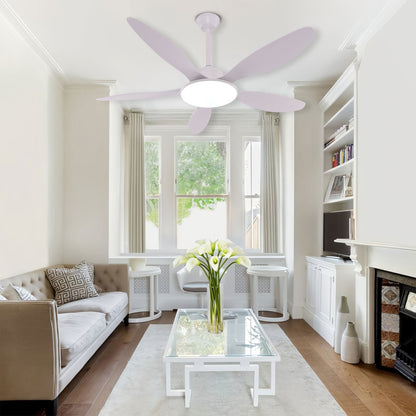 Lightsin Ceiling Fan with Light Low - Noise 5 - Blade Fan Light with Adjustable Speeds and Timer - House Comfort