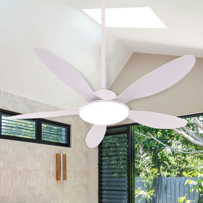 Lightsin Ceiling Fan with Light Low - Noise 5 - Blade Fan Light with Adjustable Speeds and Timer - House Comfort