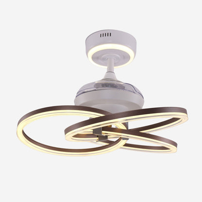 Lightsin Ceiling Fan with Light Quiet Copper Aluminum Fan Light with Remote Timer Control - House Comfort