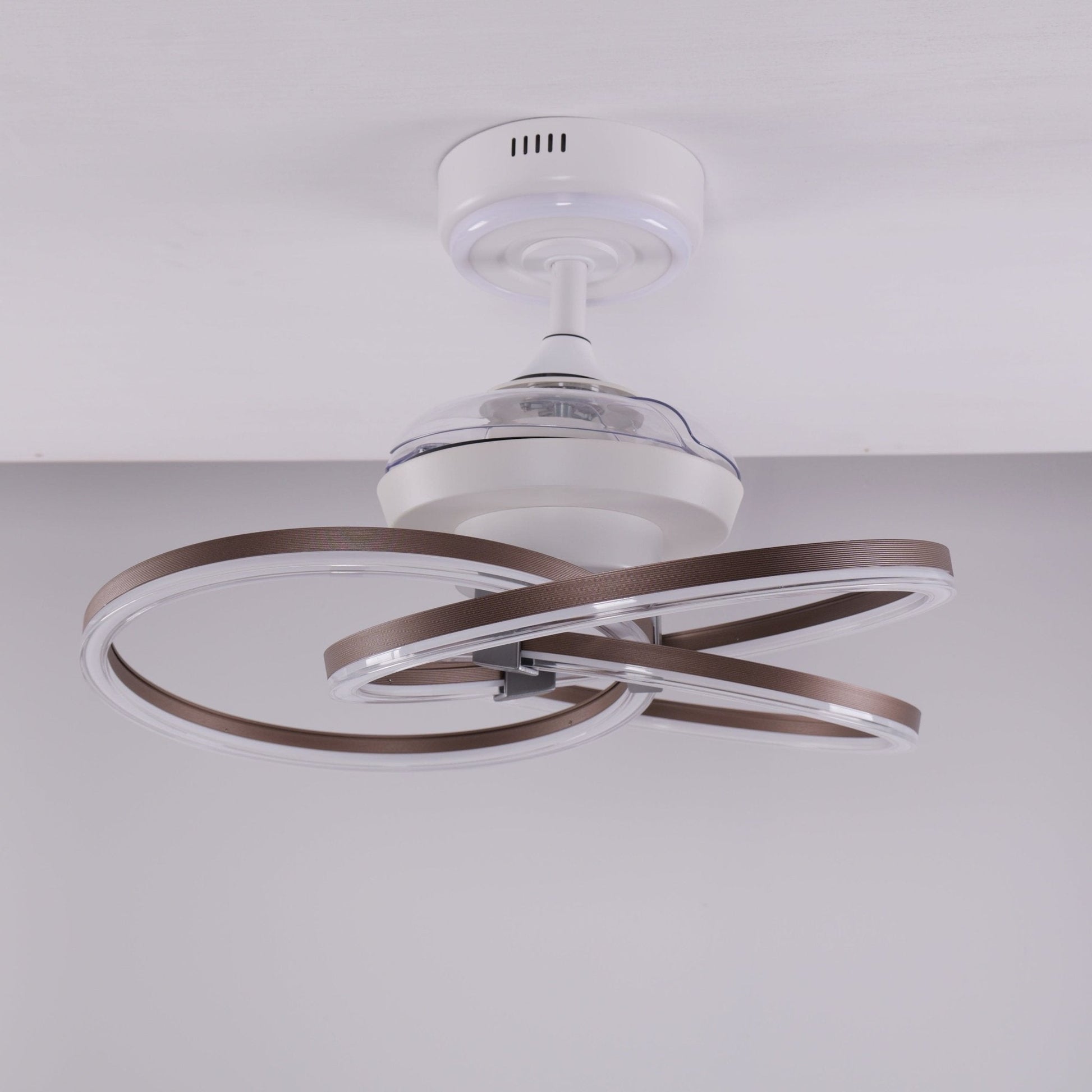 Lightsin Ceiling Fan with Light Quiet Copper Aluminum Fan Light with Remote Timer Control - House Comfort