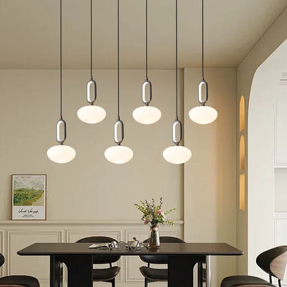 Lightsin Cloud Glass Pendant Light with Tri - Colour LED and Metal Frame - House Comfort