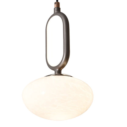 Lightsin Cloud Glass Pendant Light with Tri - Colour LED and Metal Frame - House Comfort