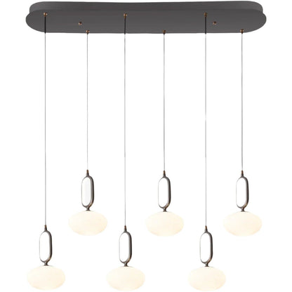 Lightsin Cloud Glass Pendant Light with Tri - Colour LED and Metal Frame - House Comfort