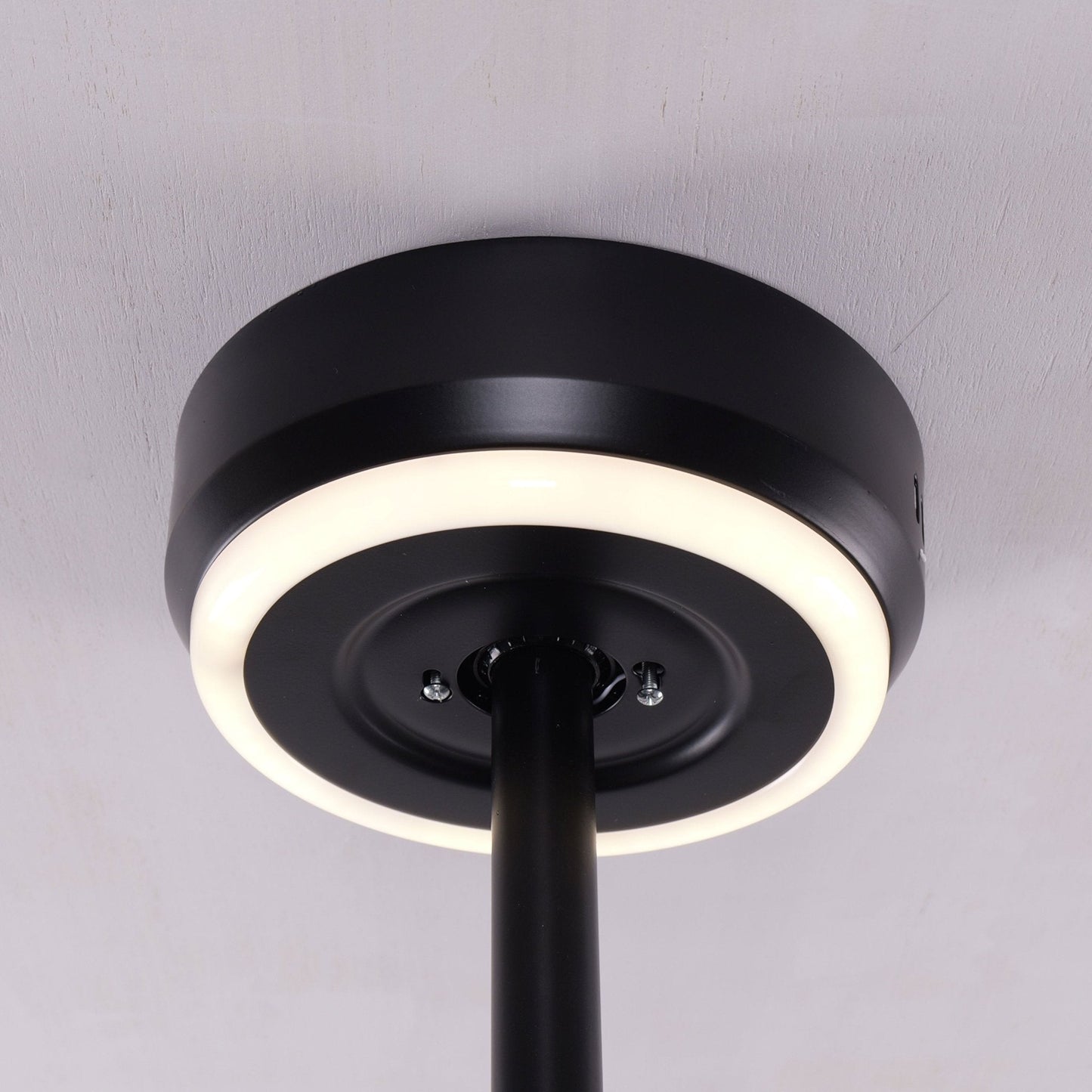 Lightsin Contemporary Black Aluminum Ceiling Fan Light for Living Rooms - House Comfort