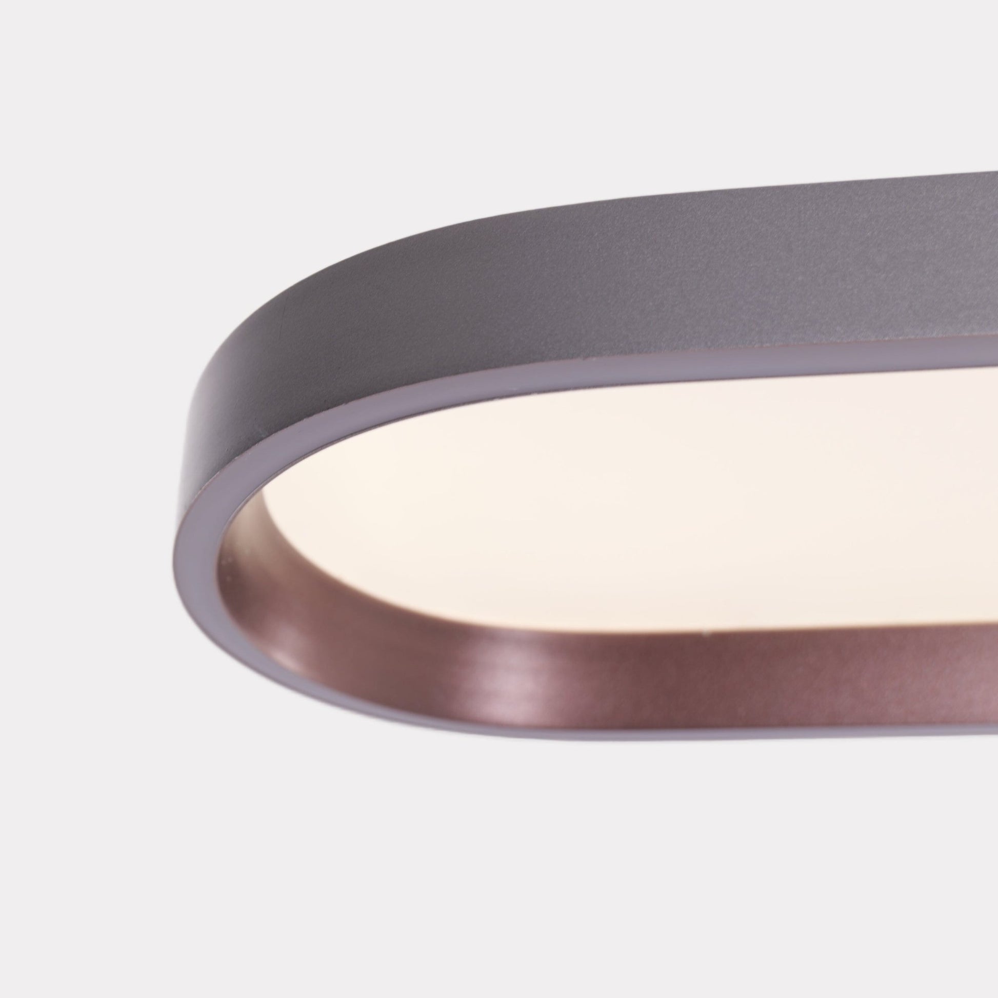 Lightsin Contemporary Gray - Brown Elliptical Dimmable Pendant Light - House Comfort