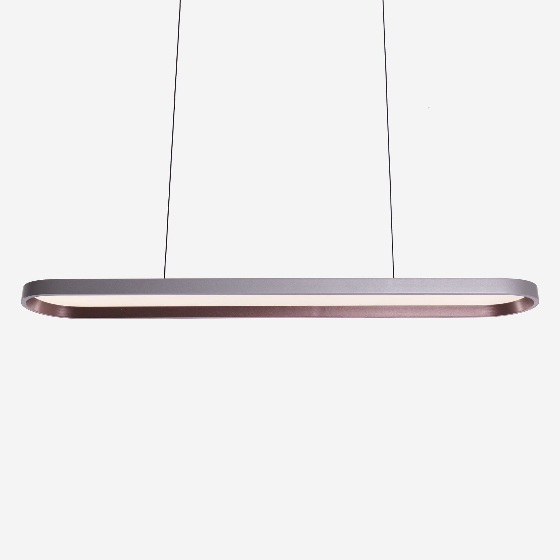 Lightsin Contemporary Gray - Brown Elliptical Dimmable Pendant Light - House Comfort