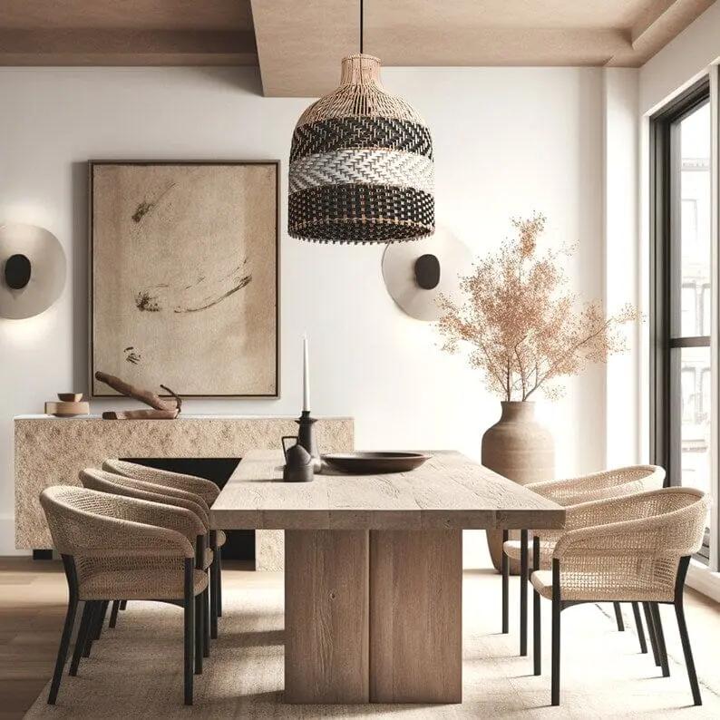 Lightsin Creative High - Quality Handcrafted Rattan Pendant Light - House Comfort