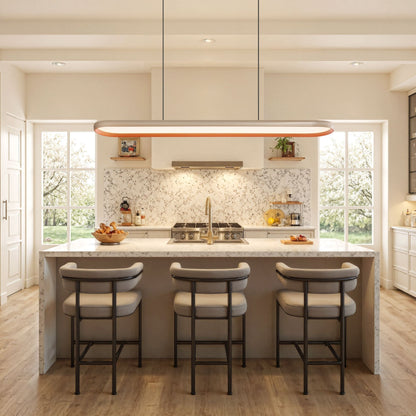 Lightsin Dimmable LED Pendant Light Oval Ceiling Light UK - House Comfort