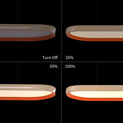 Lightsin Dimmable LED Pendant Light Oval Ceiling Light UK - House Comfort