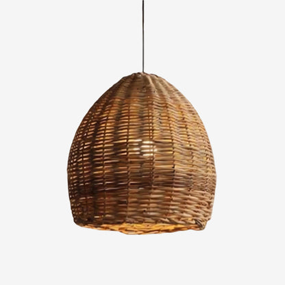 Lightsin Earthy Elegance LED Handwoven Rustic Pendant Light - House Comfort