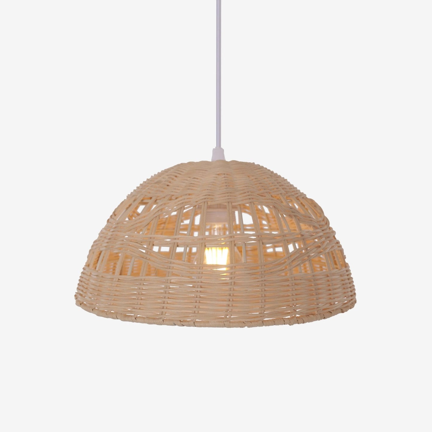 Lightsin Eco - Friendly Dome - Shaped Rattan Pendant Light for Home Decor - House Comfort