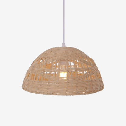 Lightsin Eco - Friendly Dome - Shaped Rattan Pendant Light for Home Decor - House Comfort