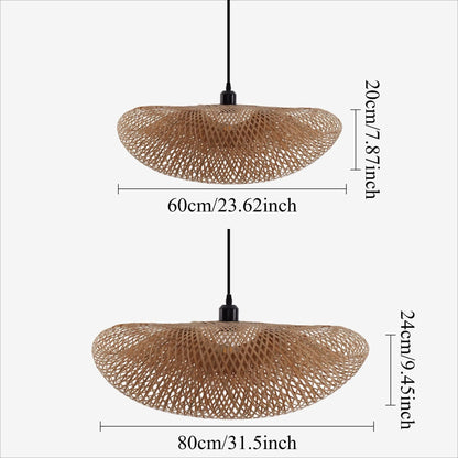 Lightsin Eco - Friendly Handmade Bamboo Pendant Light for Dining Room & Living Room - House Comfort