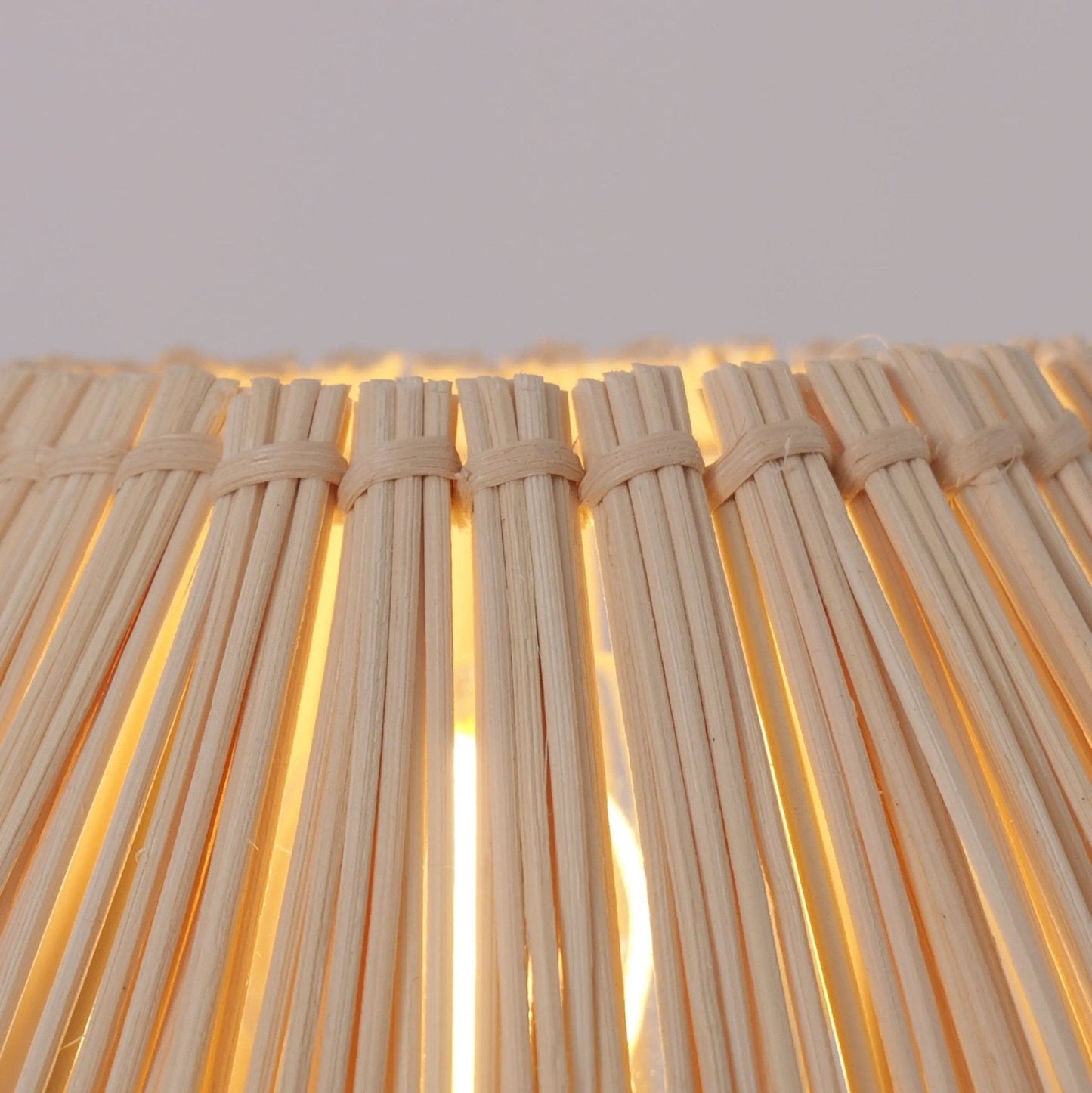 Lightsin Eco - friendly Handwoven Rattan Table Lamp - House Comfort