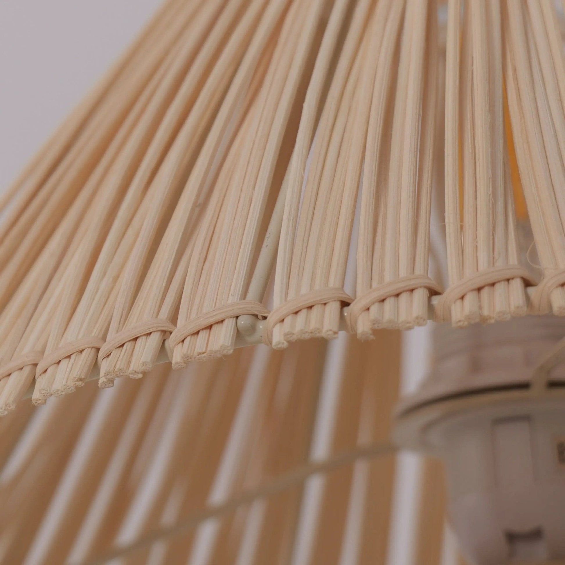 Lightsin Eco - friendly Handwoven Rattan Table Lamp - House Comfort