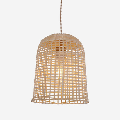 Lightsin Eco - Friendly Natural Woven Bamboo Pendant Light for Cozy Ambiance - House Comfort