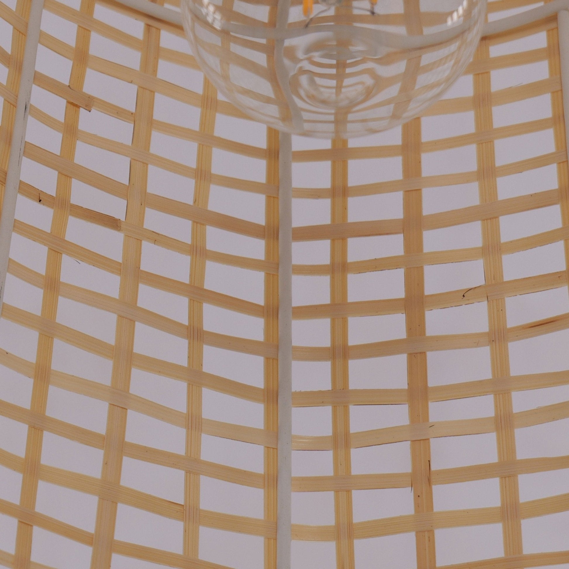 Lightsin Eco - Friendly Natural Woven Bamboo Pendant Light for Cozy Ambiance - House Comfort