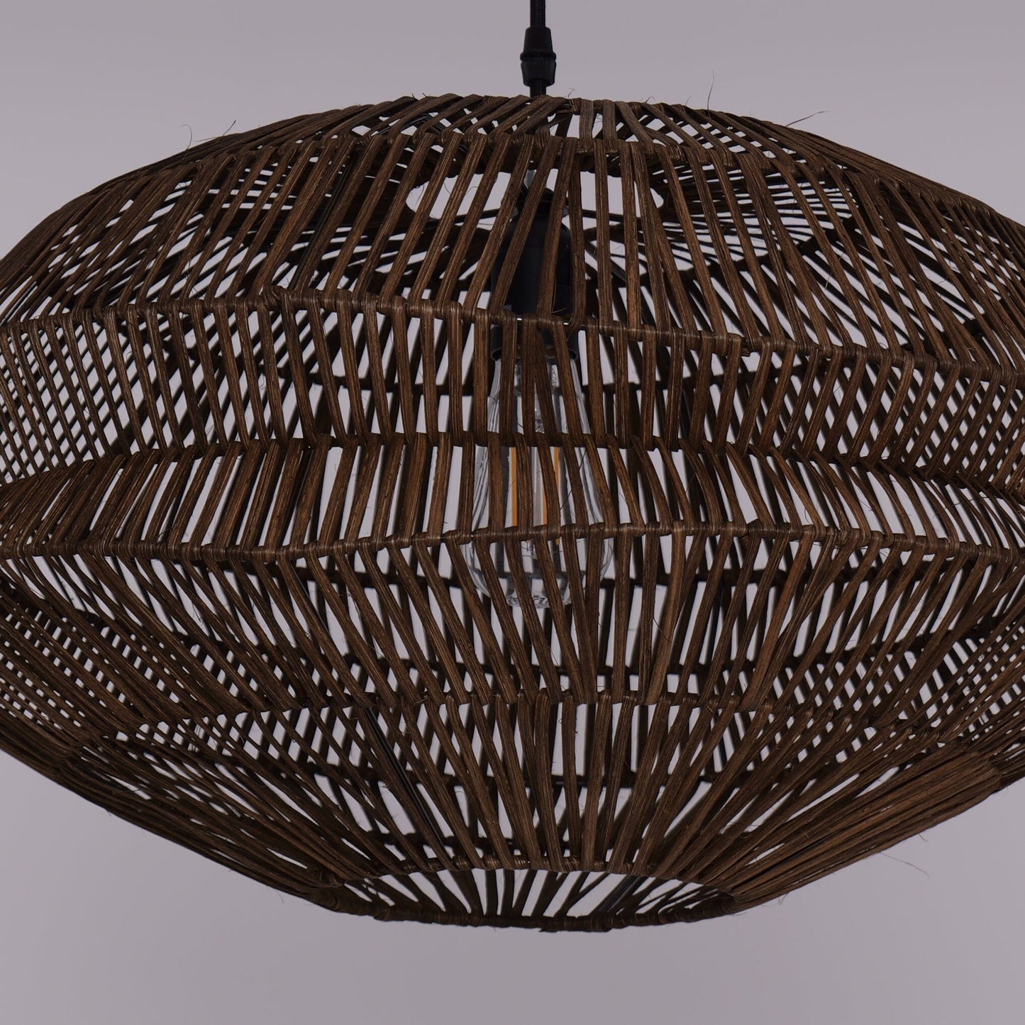 Lightsin Eco Friendly Rattan Pendant Light Handwoven Rustic Farmhouse Ceiling Light - House Comfort