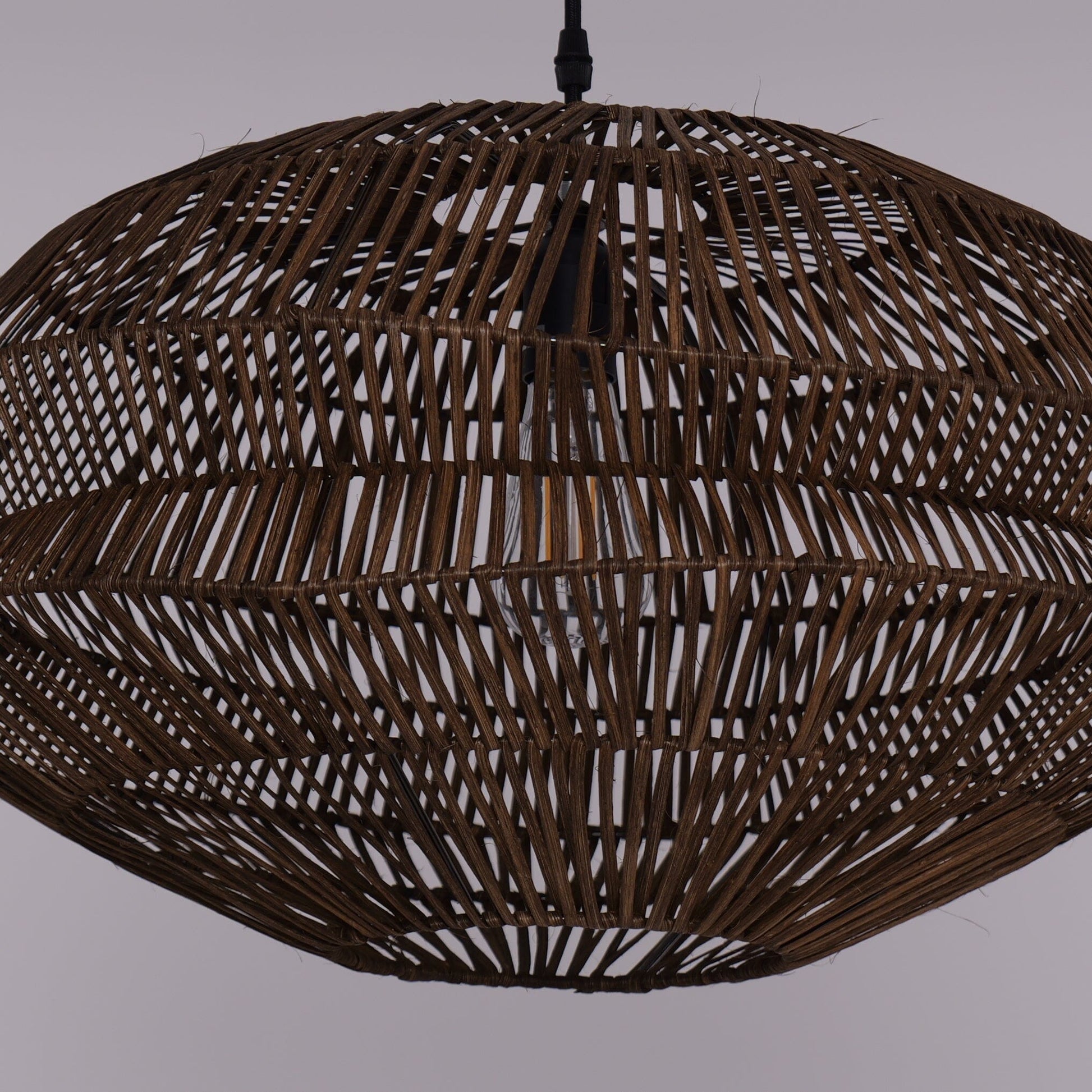Lightsin Eco Friendly Rattan Pendant Light Handwoven Rustic Farmhouse Ceiling Light - House Comfort