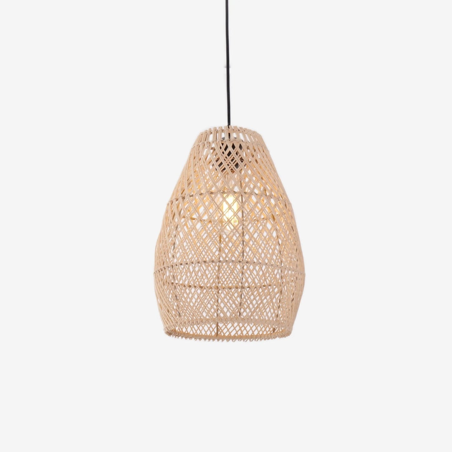 Lightsin Eco - Friendly Rustic Rattan Pendant Light For Home Decor - House Comfort