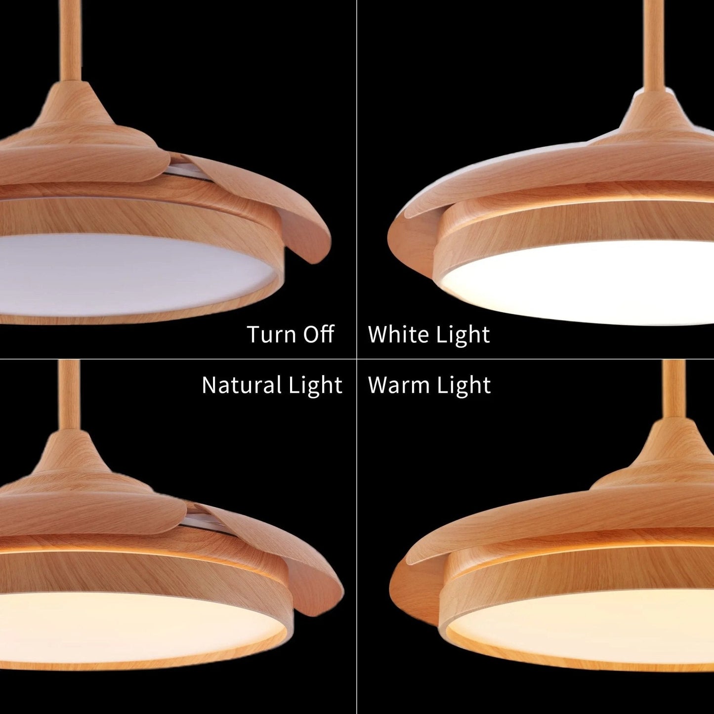 Lightsin Elegant Contemporary Ceiling Fan Light Featuring Soft LED Illumination - House Comfort