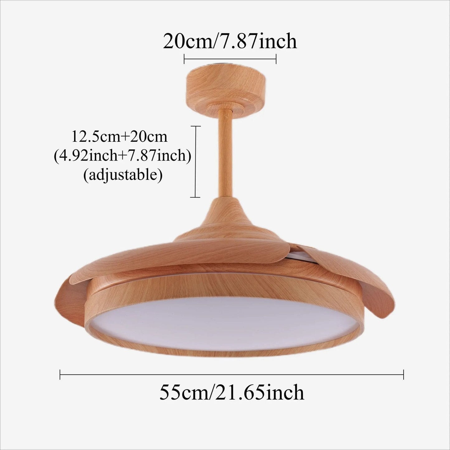 Lightsin Elegant Contemporary Ceiling Fan Light Featuring Soft LED Illumination - House Comfort